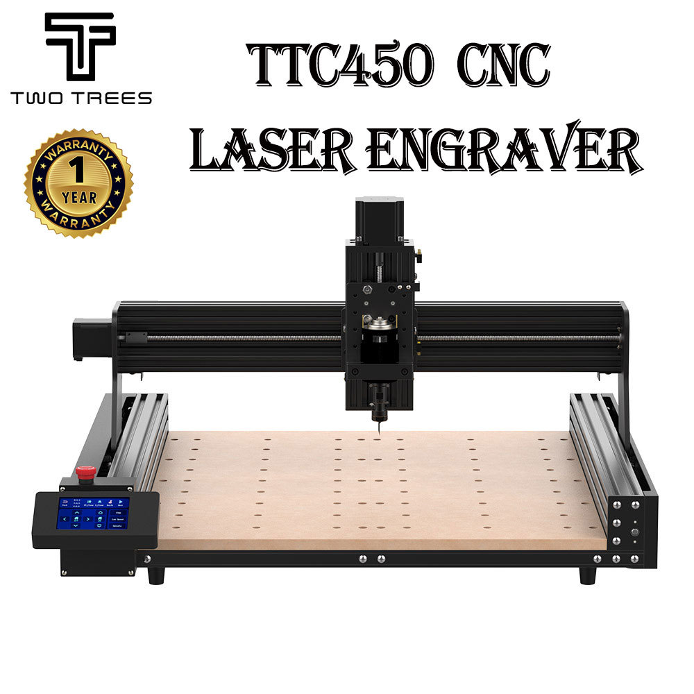 TWOtrees TTC450 CNC Pengukir Laser Kayu CNC Router Mesin Pemotong Penggilingan Mesin Pengukir Laser 