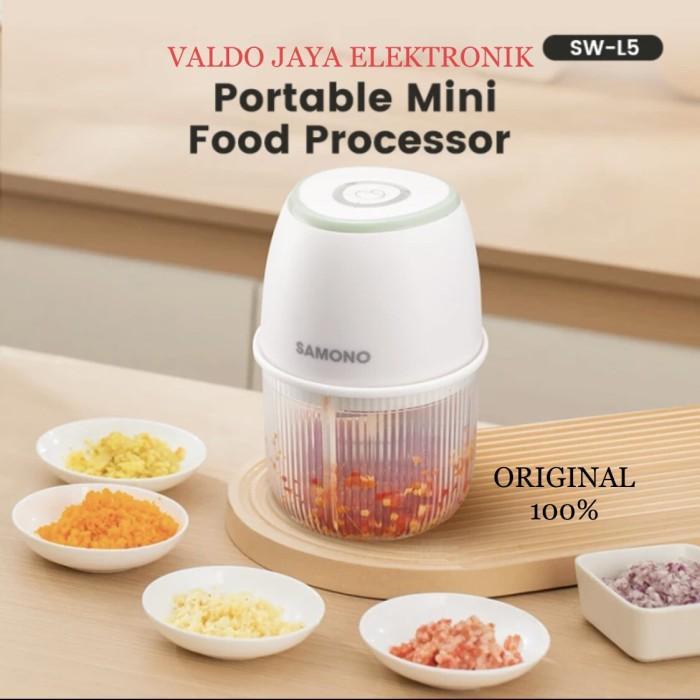 Samono Mini Food Processor Sw- L5 Blender Bumbu Charge Choper Mini
