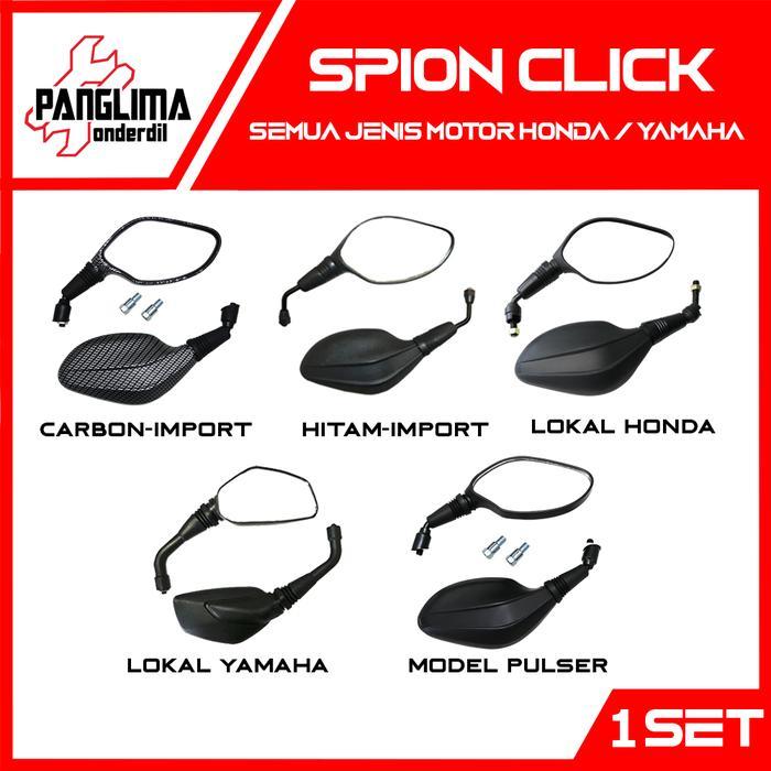 Terlaris Spion Click Untuk Motor Honda & Yamaha Beat Karbu FI Pop Street eSP & Vario 110 150 125 LED
