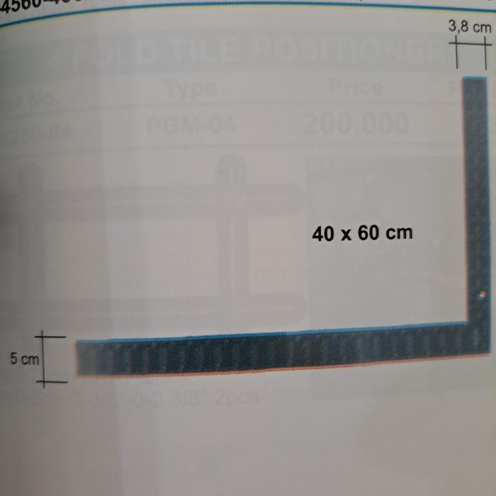 Wipro Penggaris Siku 40 X 60 Cm Besi Stainless 40Cm X 60Cm Tebal