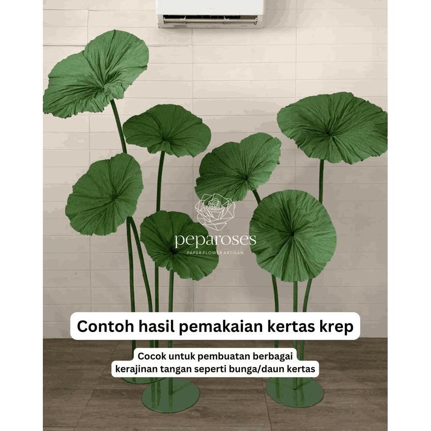 "New" Kertas Krep Impor Tebal Italy untuk Bunga (Import Crepe Paper Roll)