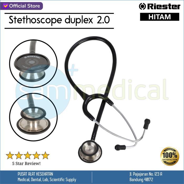 Riester Duplex 2.0 Stethoscope / Stetoskop Hitam Murah