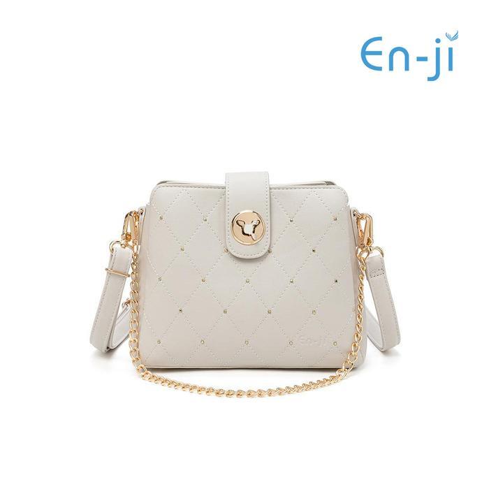 ASLI En-Ji Tas Selempang Wanita En-ji Soran Shoulder Bag - Ivory READY STOCK