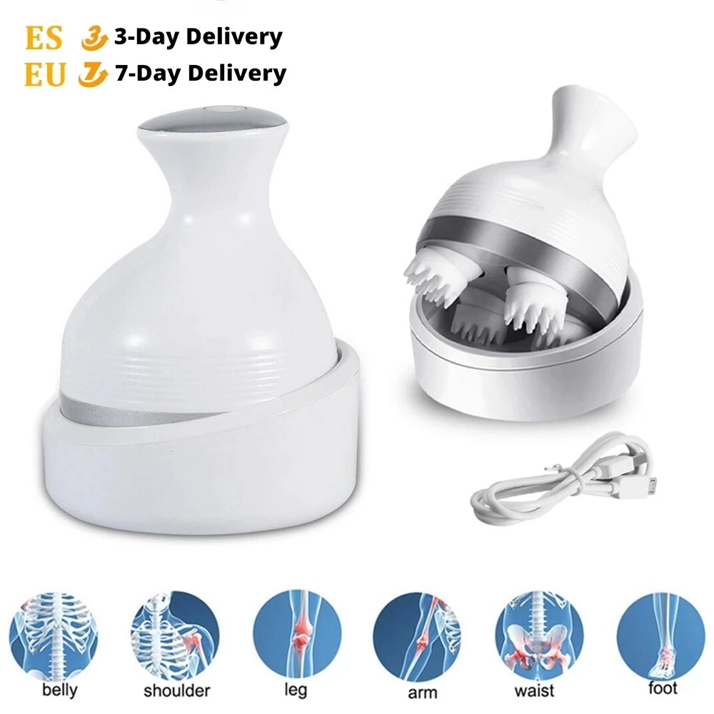 Electric Head Massager 3D Wireless Scalp Massager Waterproof Body Massage Health Care Shoulder Neck