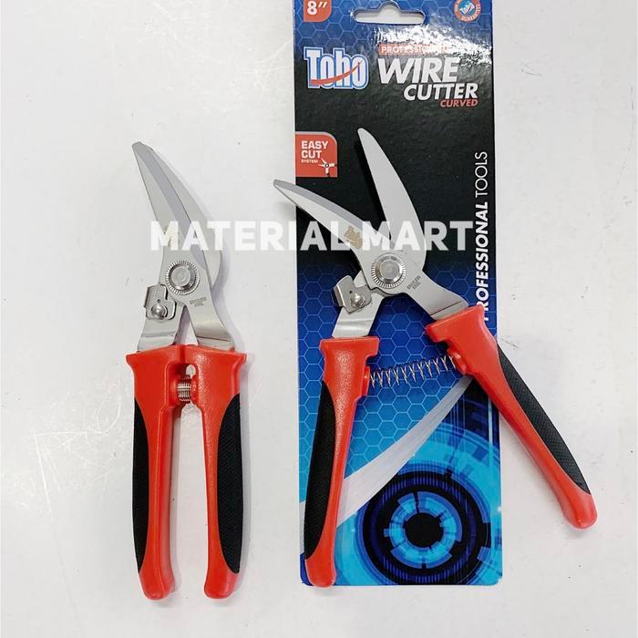 Gunting Seng Toho Bengkok 8" ORI Gunting Kawat Gunting Dahan Cutter