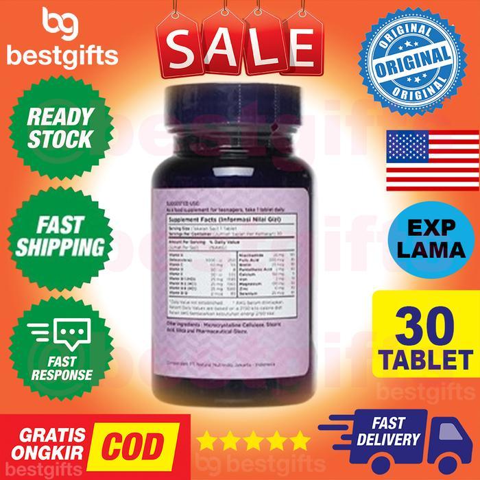 Wellness Multi Teen Multivitamin Vitamin Minerals Suplemen Untuk Remaja 30 Tablet Terlaris