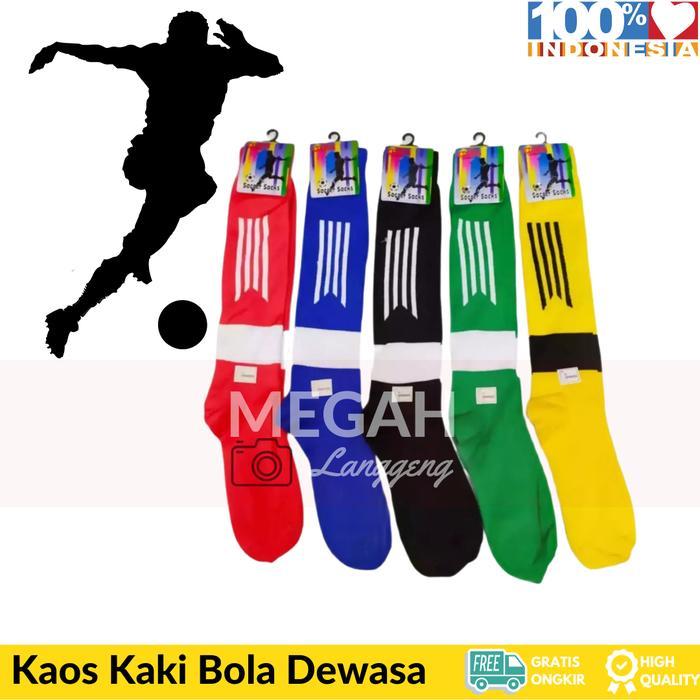 6 PCS KAOS KAKI BOLA - KAOS KAKI SEPAK BOLA - KAOS KAKI PANJANG SEPAK BOLA / OLAHRAGA FUTSAL PANJANG
