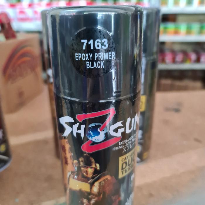 Shogun Z 7163 Epoxy Primer Black Cat Semprot Dasar Warna Hitam