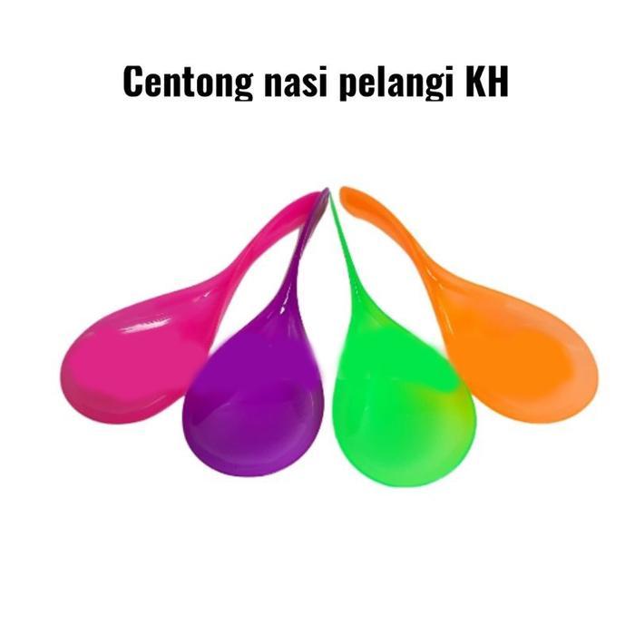 (12BJ) CENTONG NASI PLASTIK TEBAL WARNA DX - ENTONG NASI CENTONG KURAH GROSIR