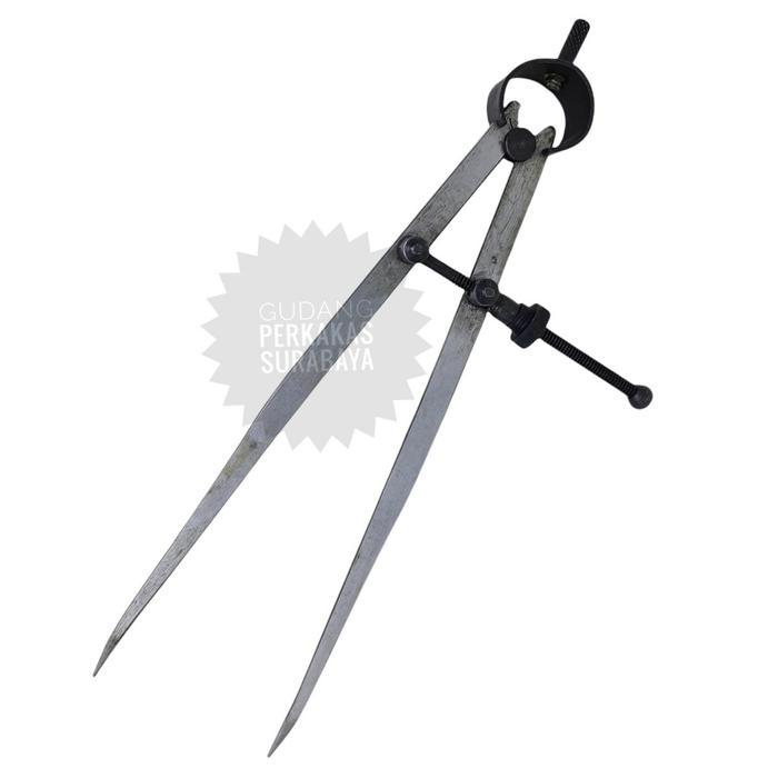 Spring Caliper Divider 4 In Jangka Bubut Stelan Lurus Jangka Lancip 4"