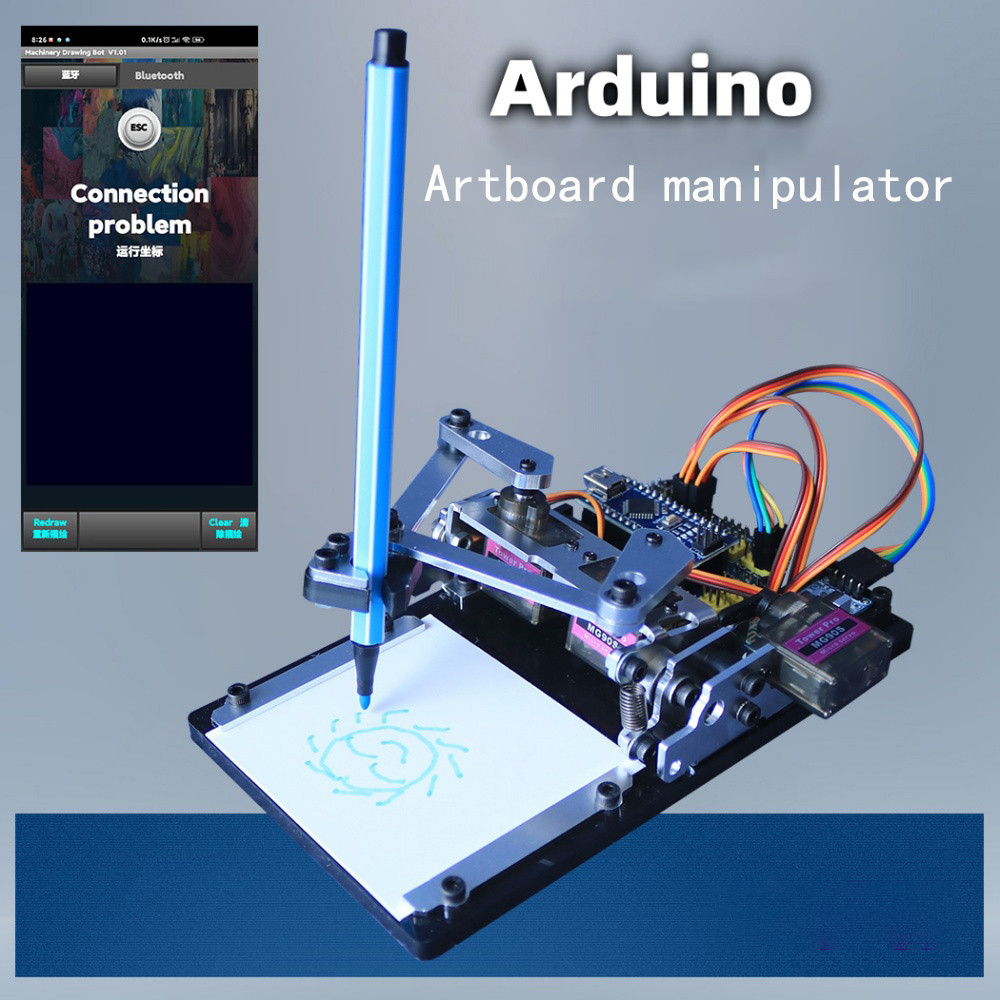XY Plotter Robot Arm With MG90 APP Drawing Sketchboard Manipulator For Arduino Robot DIY Kit