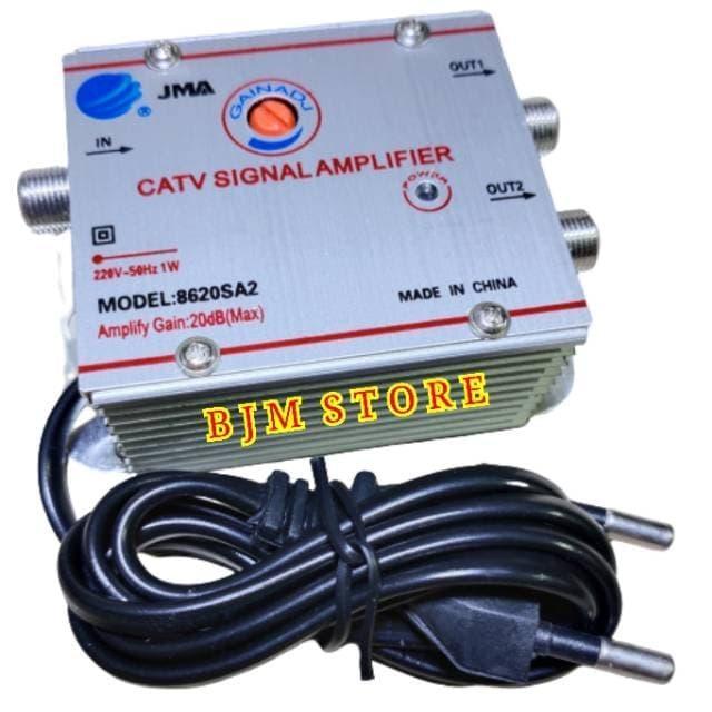 N3W Booster CATV - Splitter 2 Way - CATV Signal Amplifier 2 Channel