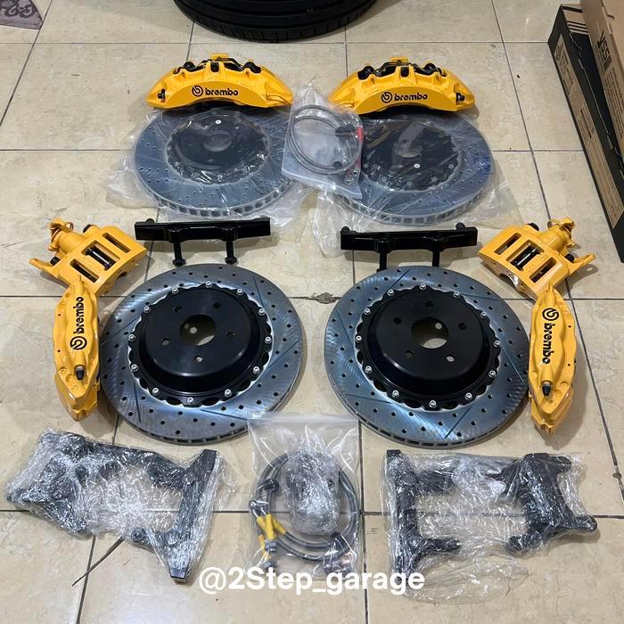 BBK FULLSET DEPAN BELAKANG BREMBO Rem INNOVA REBORN 2GD / INNOVA OLD 2KD 1TR - Biru Muda