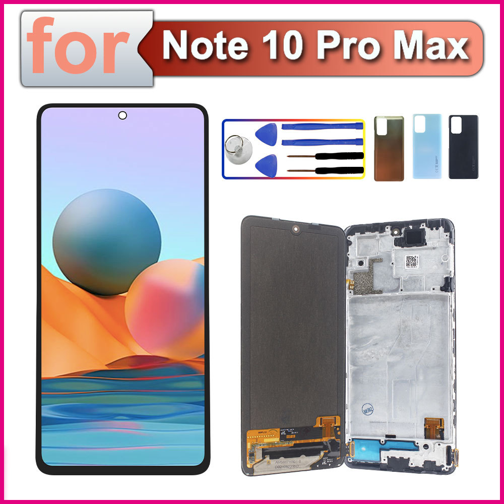 AMOLED LCD for Xiaomi Redmi Note 10 Pro Max LCD Display Touch Screen Digitizer for Redmi Note 10 Pro