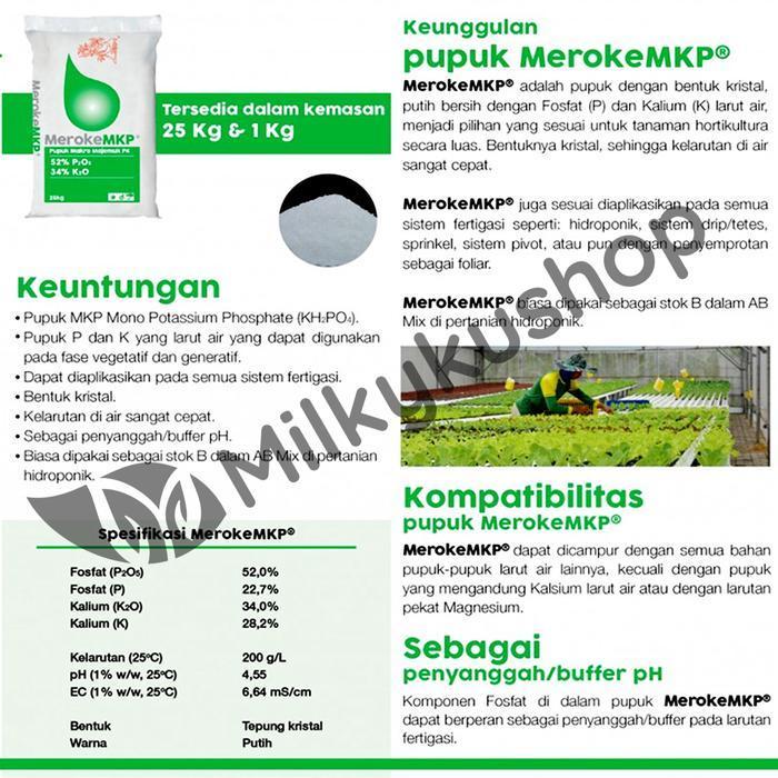Pupuk Meroke Mkp 25 Kg Kemasan Pabrik Via Cargo