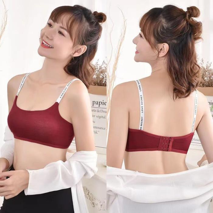 Niceface Sport Bra Wanita Sexy Love Secret Gym Bh Workout Fashion Korea