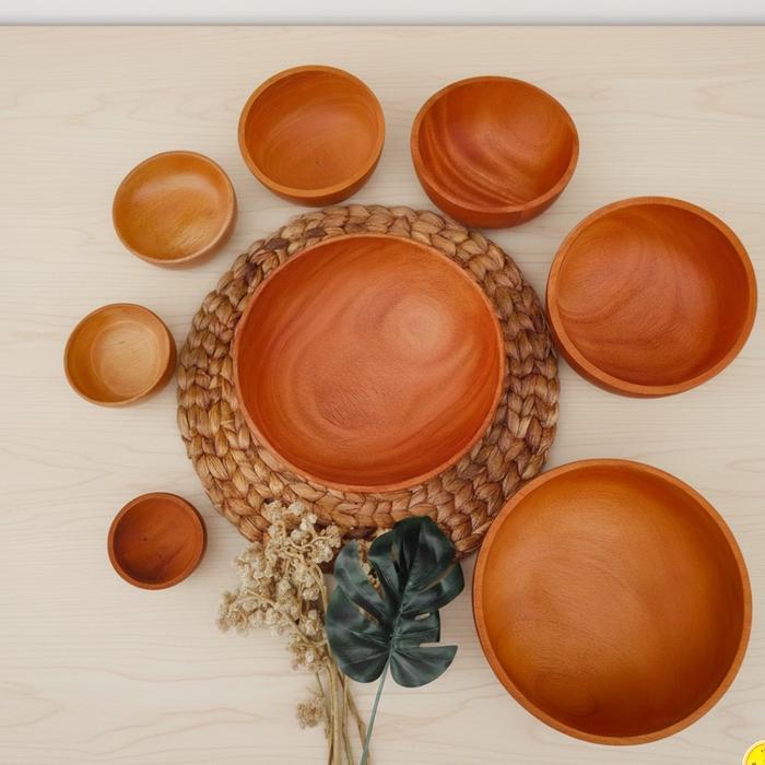 Mangkok Kayu / Mangkok Sambal / Mangkok Nasi Kayu mahoni