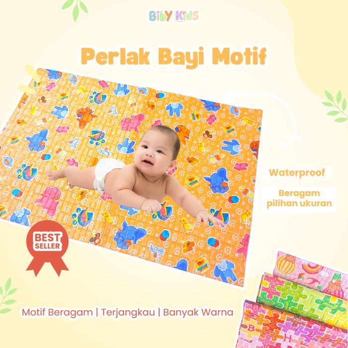 137X100Cm Jumbo Perlak Meteran Bayi Perlak Motif Bayi Perlak Meteran Kasur Perlak Alas Ompol Murah