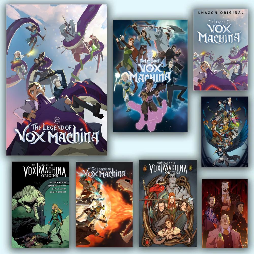 Anime The Legend of Vox Machina Poster Durable Painting Canvas Wall Hanging Home DIY Decoration Art