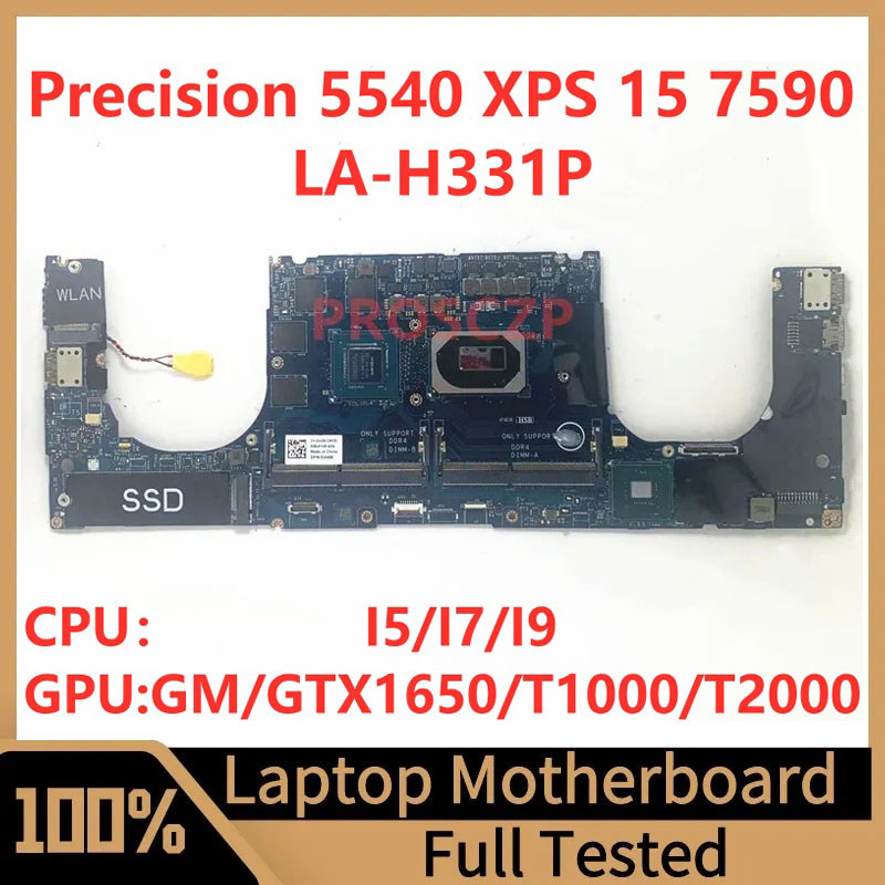 LA-H331P Mainboard For DELL Precision 5540 XPS 15 7590 Laptop Motherboard With I5/I7/I9 CPU