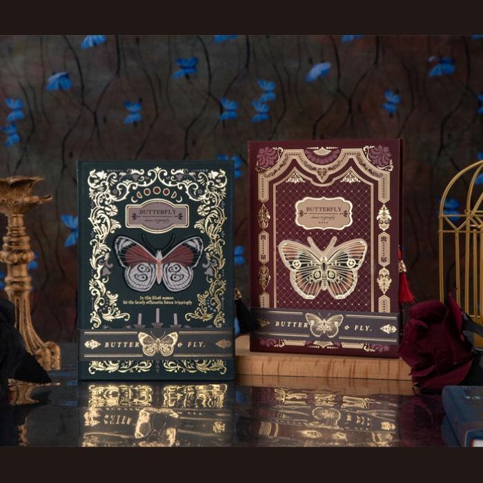 Notebook Diary / Buku Agenda Jurnal / Planner - BUTTERFLY / Notebook vintage/ notebook aesthetic