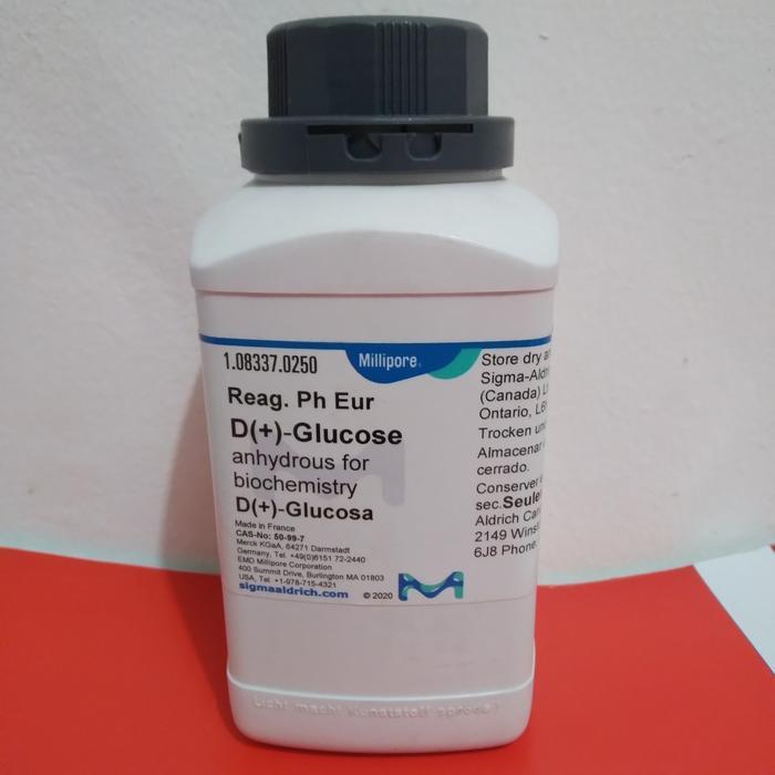 GLUKOSA. GLUCOSE. D(+)-GLUCOSE ANHYDROUS 250G. MERCK