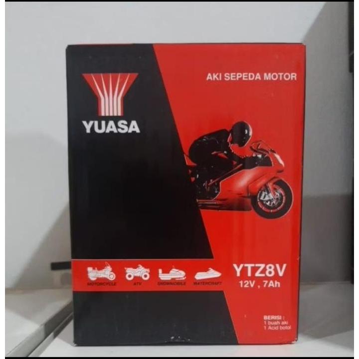 Aki Kawasaki W175 / Klx 150 / Klx 250 - Accu Mf Yuasa Ytz8V / Aki Kering Motorcycle Motor