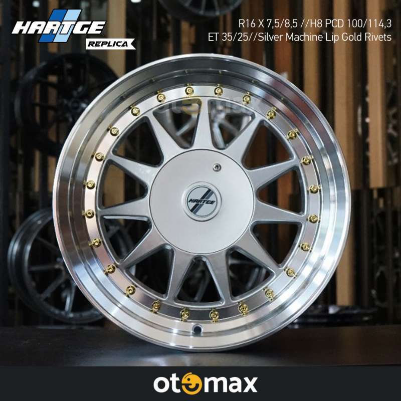 Velg Mobil Hartge Ring 16 Silver Machine Lip Gold Rivet