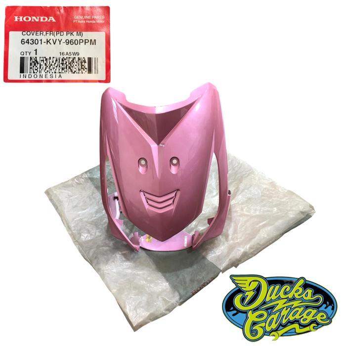 DISKON 64301-KVY-960PPM Cover Tng Panel Lampu Dada Depan Honda Beat Karbu Pink READY STOCK