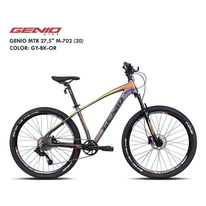 SEPEDA GUNUNG MTB 27.5 INCH GENIO M703 / M702 10 SPEED FRAME ALLOY