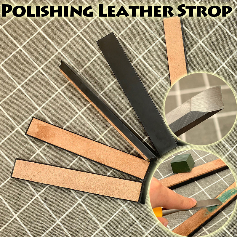 Knife Polishing Finishing Leather Strip Bar Sharpener Chisel Sharpening Carpenter Chef Kitchen