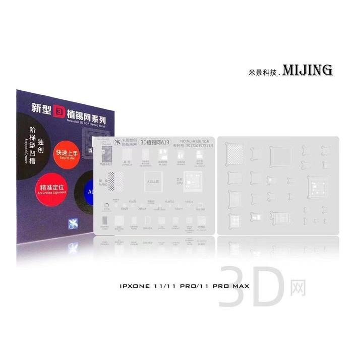 Mijing 3D Bga Stencil For Iphone 6/6P-12/12Pro/Max/13/13Pro/Max A8 A9