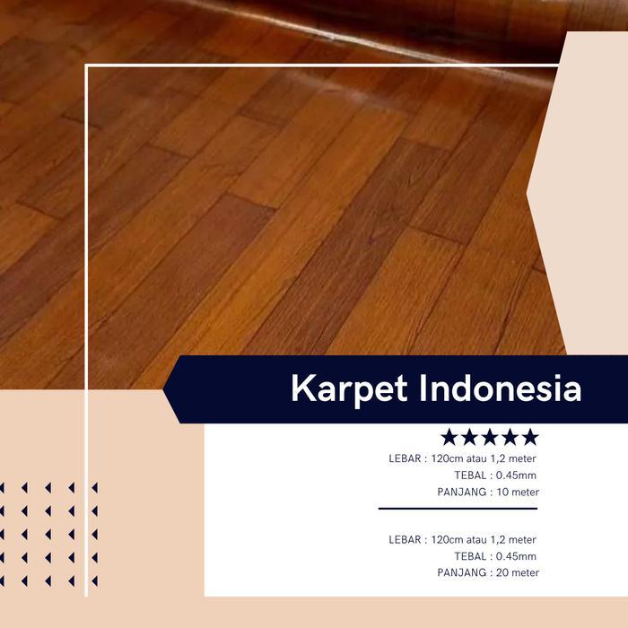 karpet lantai plastik 1 roll mirip keramik Motif Kayu tebal untuk Alas Meja dan Lantai kualitas