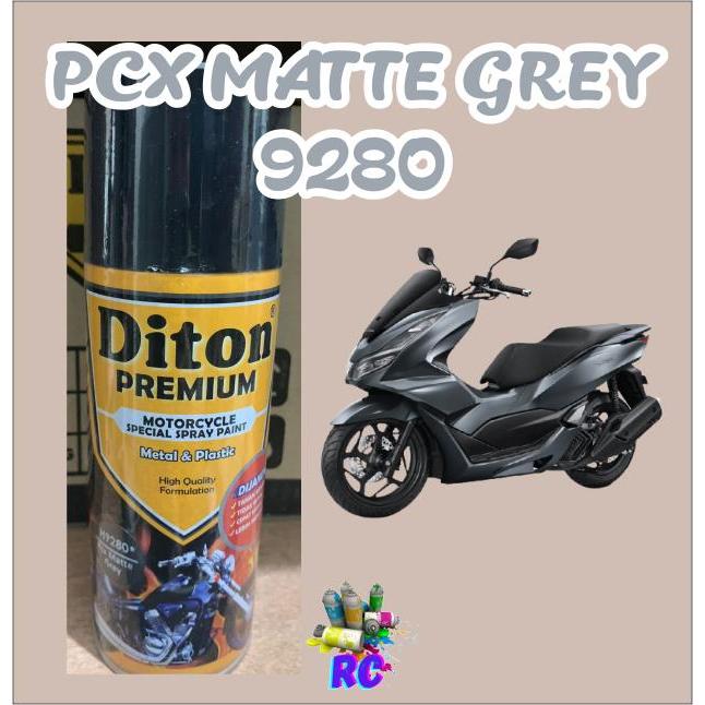 Cat Pilox Diton Premium Honda Pcx Matte Grey 9280 Warna Abu Doff Dop