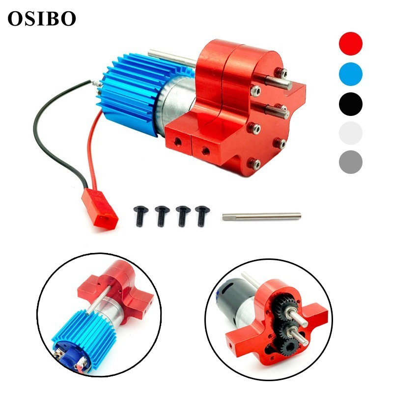 Metal Transmission Gearbox 370 Motor Is Suitable For Mn 1:12 D90 D91/Wpl B14 B24 C14 C24 1:16 Rc Car