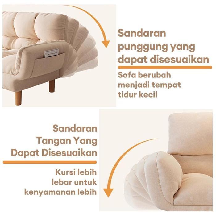 ONNO MALL-Sofa Lipat Sofa Bed Sofa Promo Depan Tv Sandaran Empuk Sofa ekstra tebal Sofa yang nyaman