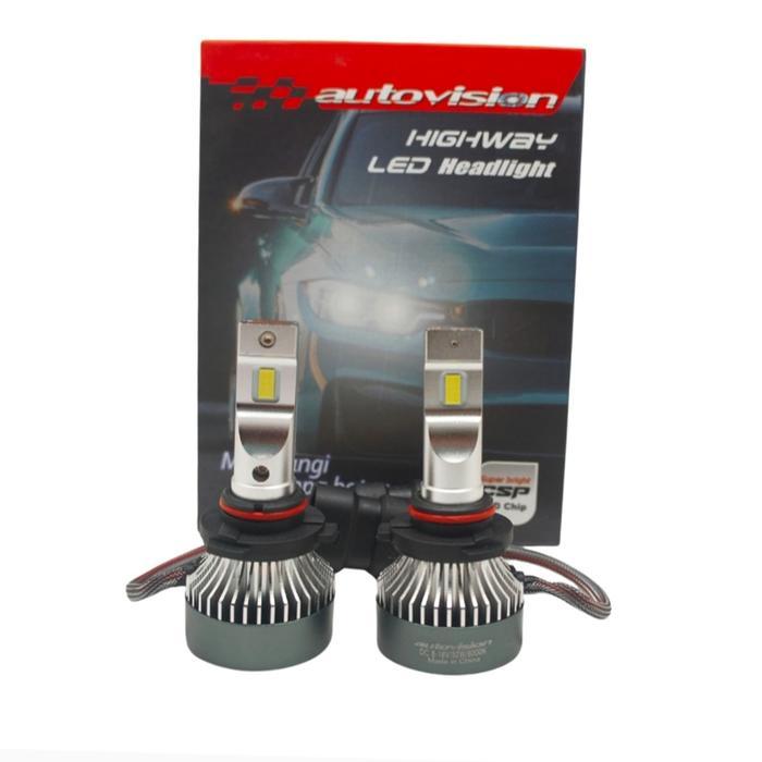 TERLARIS Led HB3 9005 Autovision LED Highway 6K Lampu LED Mobil HB3 READY STOCK