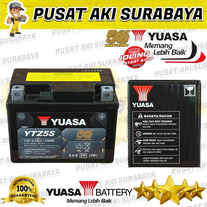 Aki Baru Yuasa Ytz5S Fs Accu Kering Supra 125 Verza Shogun 125 Mx King Mx New Verza Aki Motor Gtz5S
