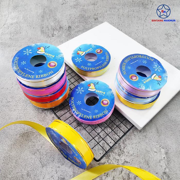 Pita Jepang List Emas / Pita Kado 2cm 3/4" isi 15Yard