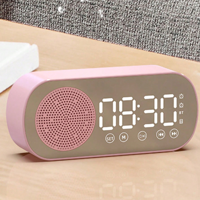 Wireless Bluetooth Speaker, Multi-Functional Loud Subwoofer Clock, Ai Smart Alarm Clock Speaker