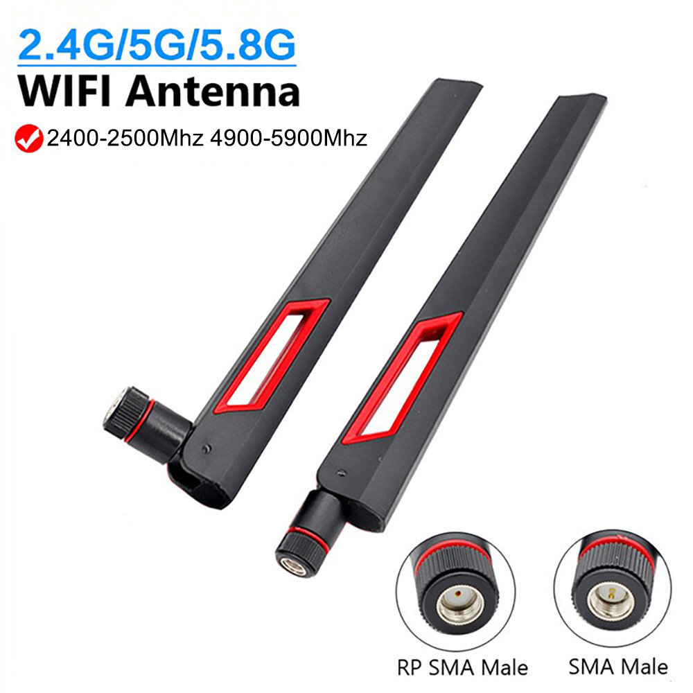 10Dbi Wifi Antenna 2.4Ghz 5Ghz 5.8Ghz Signal Booster Antenna Rp Sma Male Unrsal Antena Wifi For