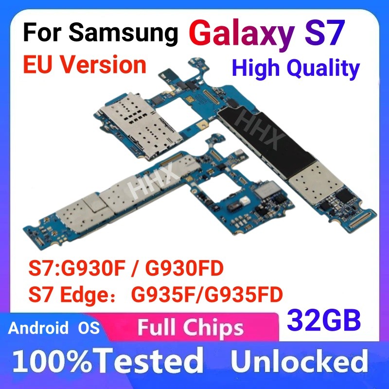 Eu Version Mainboard For Galaxy S7 Edge G935F G935Fd Motherboard Unlock With Chi G930F/Fd Imei