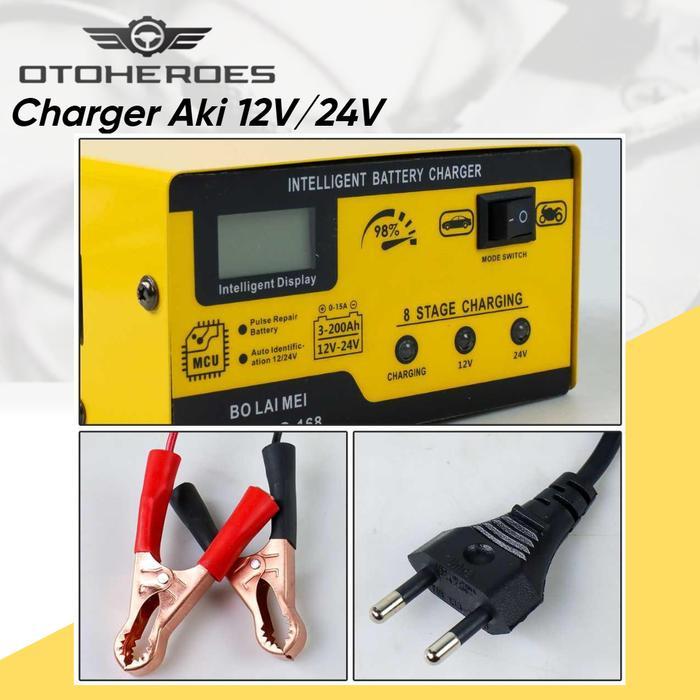 Ready Charger Aki Accu 150AH 200AH 400AH Mobil Motor Kendaraan Otomatis Automatic Repair Fast