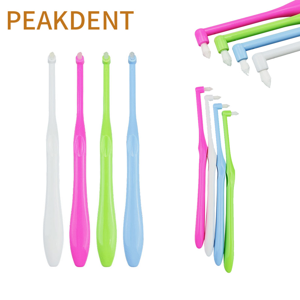 10pcs Orthodontic Brush End Tuft Tapered Toothbrush Pointed Head Correction Clean Teeth Gap Floss