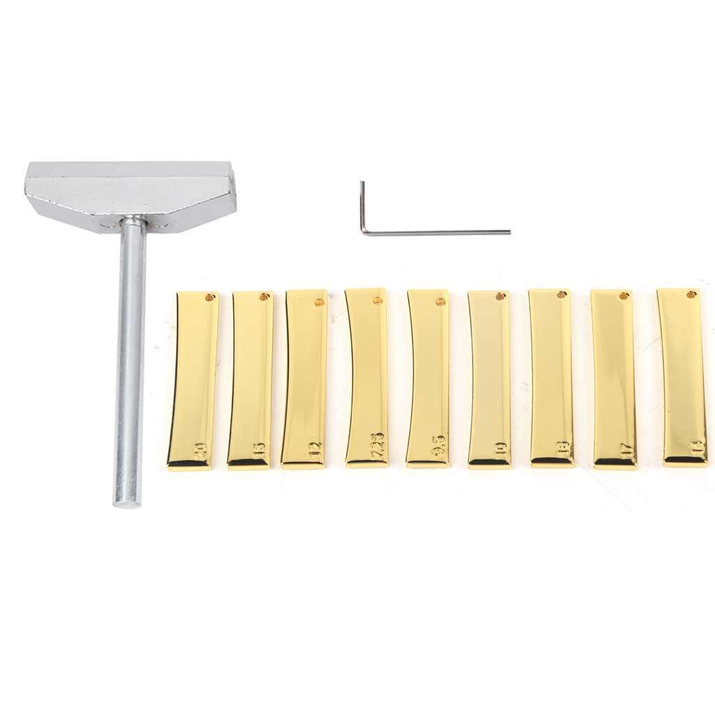 Terbaru Guitar Press Caul Tool Electric Guitar Fret Press Caul Insert Set Guitar Repairing Tool Set