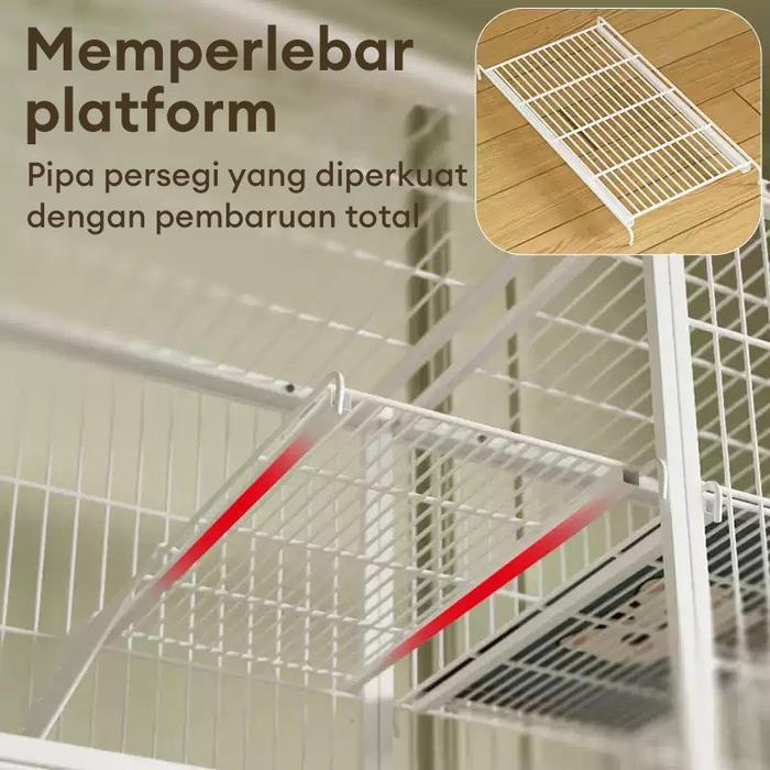 Promo Gajian SaleKandang Hewan Besi Jumbo Premium Aluminium - Kandang Kucing & Kelinci Anti
