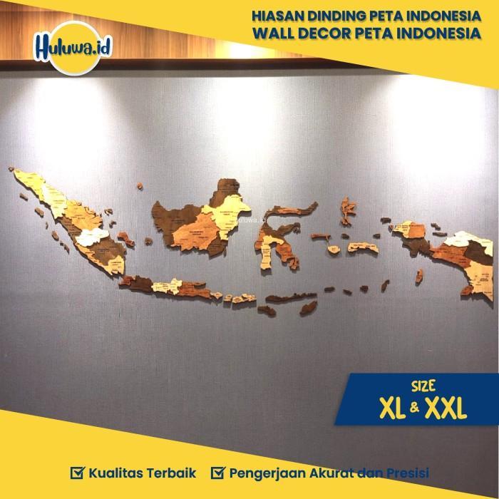 Hiasan Dinding Peta Indonesia / Wall Decor Peta Indonesia XL