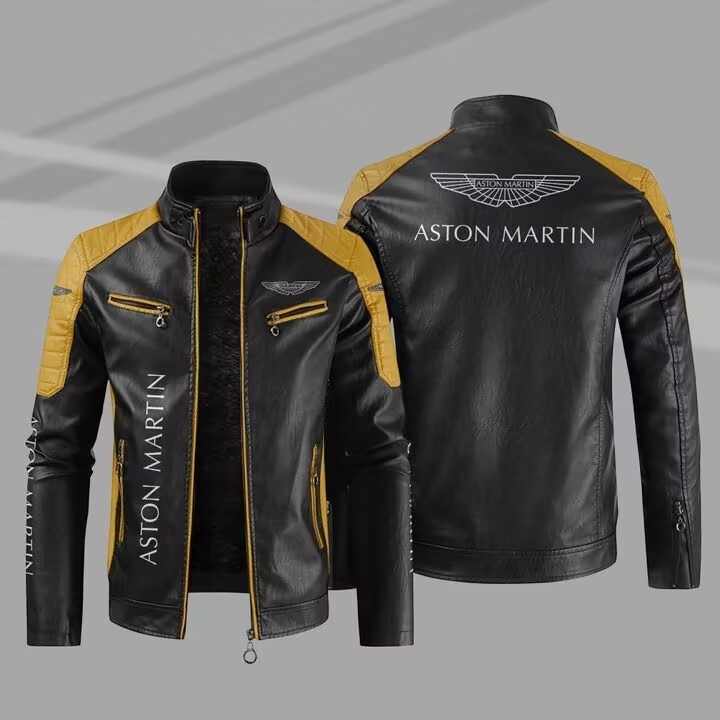 Off-Road Car Riding Racing Jacket Team Coat Leather Jacket For Aston Martin DBX707 DBX S Valhalla
