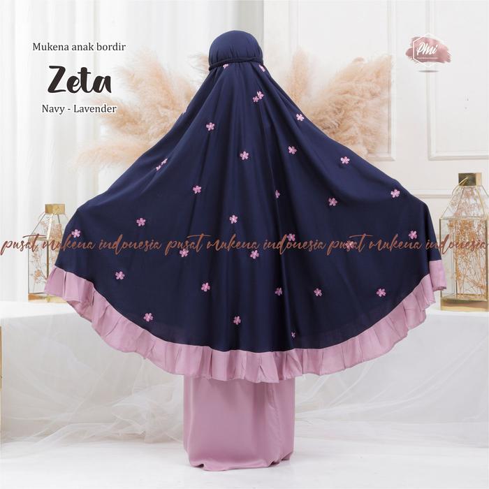PUSAT MUKENA INDONESIA - MUKENA ANAK RAYON TANGGUNG BORDIR ZETA