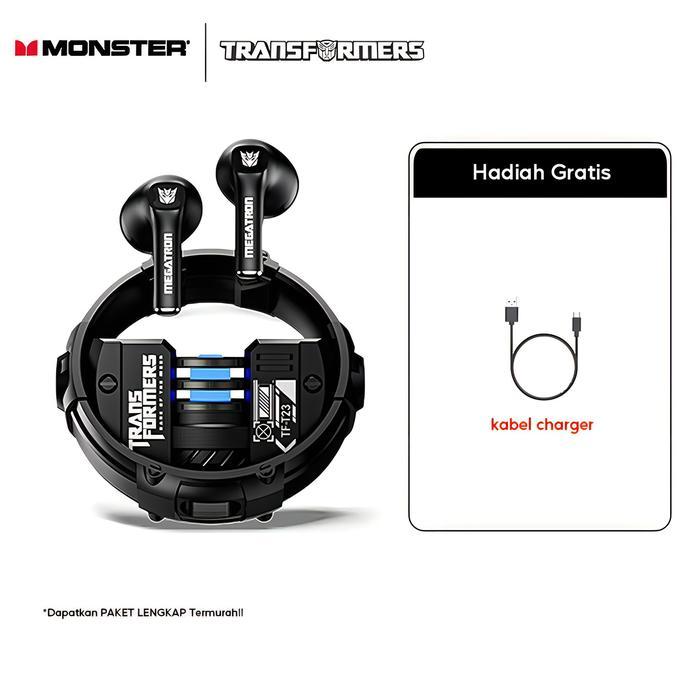 Monster X Transformers T23 Tws Bluetooth Earphone V5.4 Wireless Bluetooth Earphone
